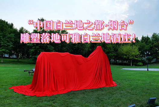“中国白兰地之都·烟台”雕塑在可雅白兰地酒庄揭幕！继亚洲唯一“国际葡萄与葡萄酒城”之后，烟台又一张重磅名片亮相。
